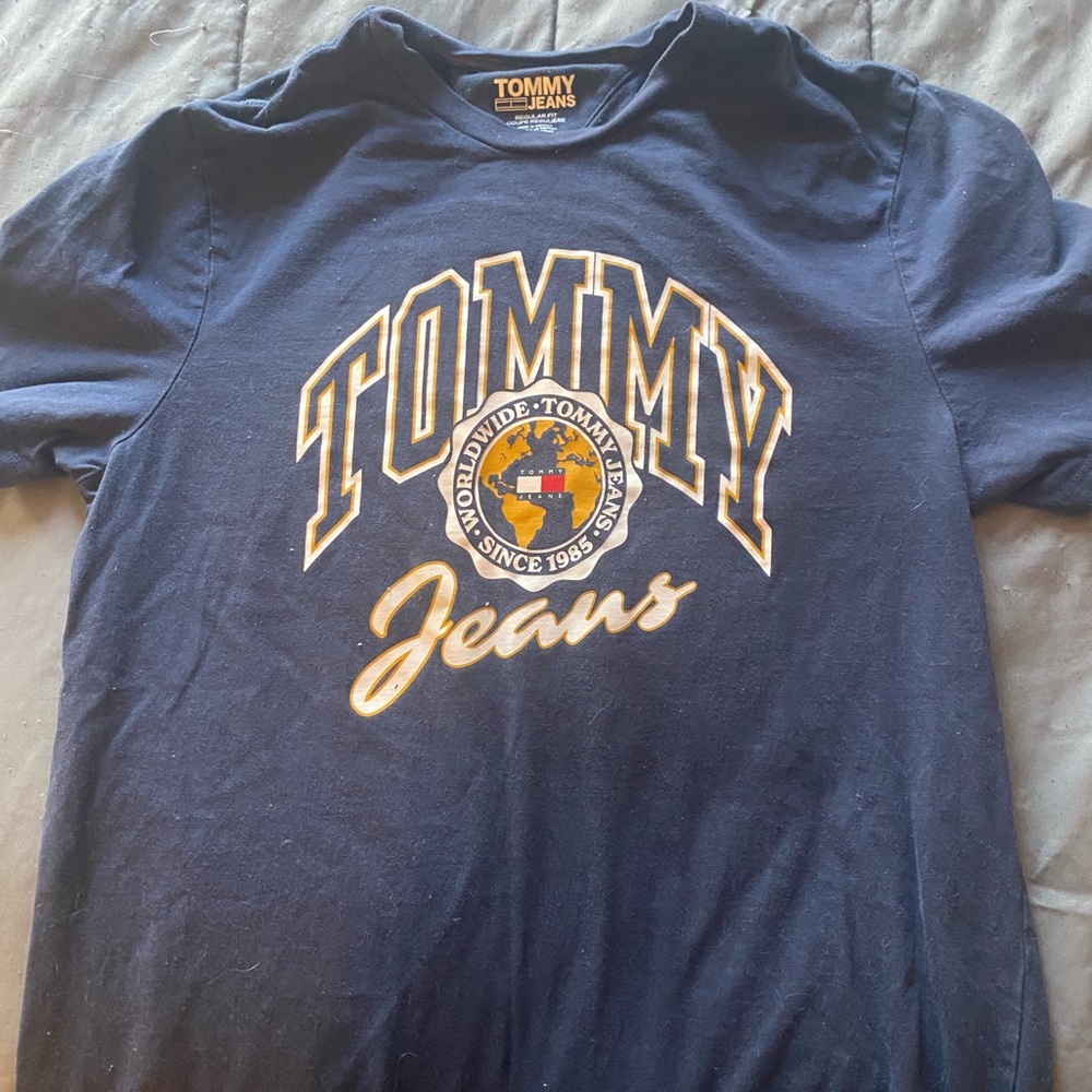 Tommy Hilfiger shirt, navy blue, size small